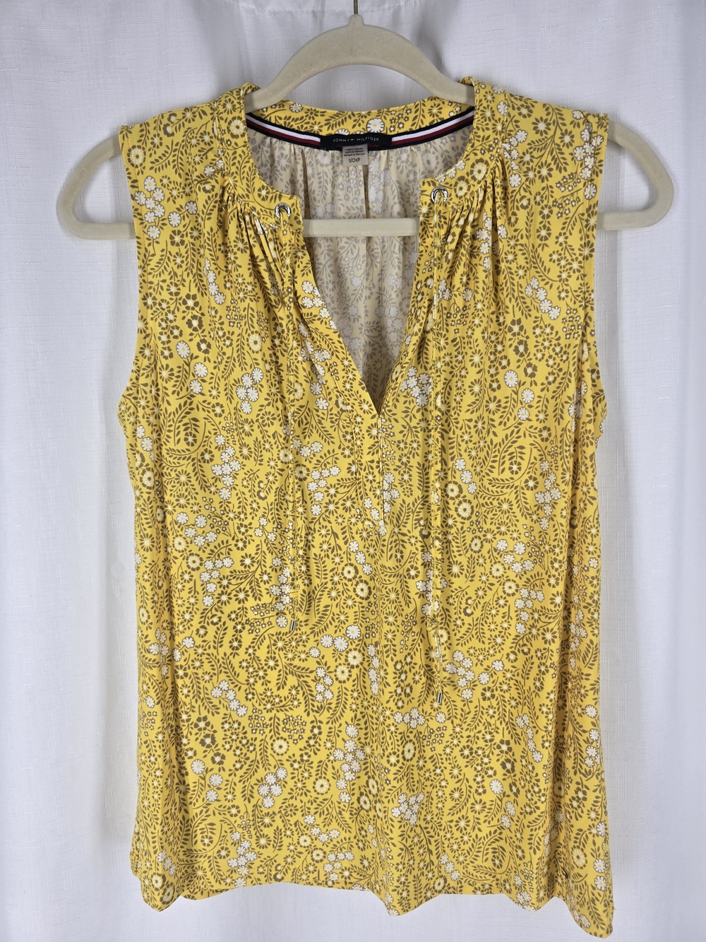 Tommy Hilfiger Yellow Floral Sleeveless Camisole